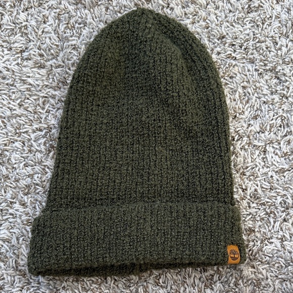 Timberland Knit Beanie Dark Green One Size - Picture 2 of 7